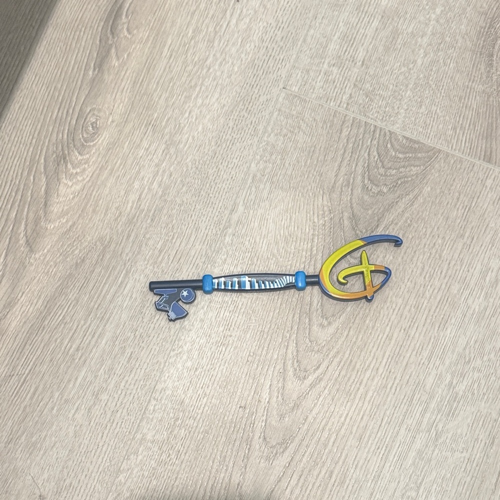 Disney Blue and Yellow Collectible Key
